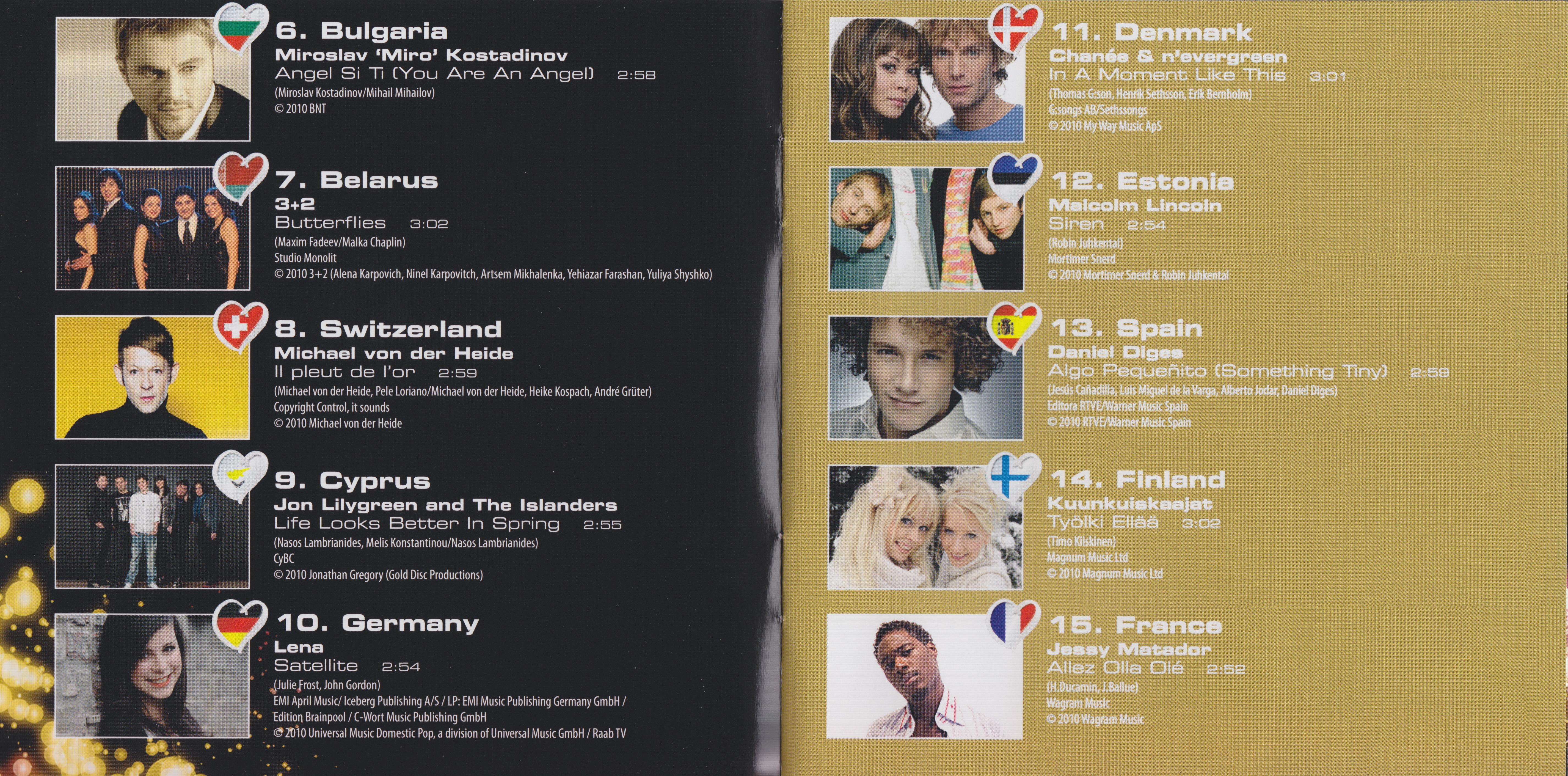 Eurovision Song Contest 2010; Oslo : Booklet 3
